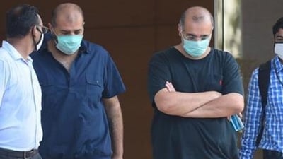 Mumbai, India - April 27, 2020: DHFL Promoters Kapil and Dheeraj Wadhawan accused in Yes bank fraud cases, have been taken into CBI Custody and has been produced in session court from CBI Headquarter BKC Bandra in Mumbai, India, on Monday, April 27, 2020. (Photo by Vijayanand Gupta/Hindustan Times) (Vijayanand Gupta/HT Photo)