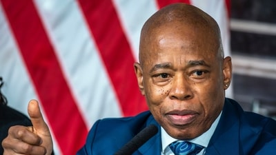 Eric Adams has issued a warning amid an anti-Israel protest at Columbia University (AP Photo/Eduardo Munoz Alvarez) (AP) Eric Adams has issued a warning amid an anti-Israel protest at Columbia University (AP Photo/Eduardo Munoz Alvarez) (AP)