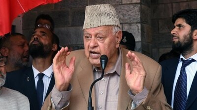 National Conference president Farooq Abdullah addresses a rally in support of the party candidate from Srinagar. (ANI file photo) National Conference president Farooq Abdullah addresses a rally in support of the party candidate from Srinagar. (ANI file photo)