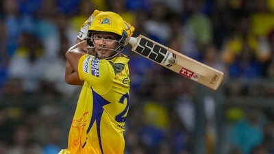 Chennai Super Kings batter Shivam Dube plays a shot (PTI) Chennai Super Kings batter Shivam Dube plays a shot (PTI)