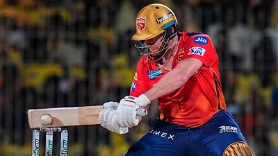 Punjab Kings batter Jonny Bairstow continued his good form with the bat and scored a 46-run to set the foundation of successful 163-run chase. (PTI) Punjab Kings batter Jonny Bairstow continued his good form with the bat and scored a 46-run to set the foundation of successful 163-run chase. (PTI)