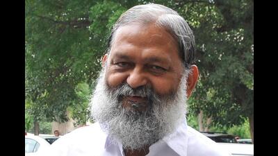 Vij, who held the home, health, AYUSH and medical education and research portfolios in former Haryana chief minister Manohar Lal Khattar’s cabinet, has been upset ever since the party named Nayab Singh Saini as the new CM. (HT File)