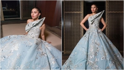 Mahira Khan was among the many celebrities who attended the Emi Gala Fashion Awards in Dubai. Mahira received the Artist in Fashion award at the prestigious red carpet affair., wearing a gorgeous ice-blue gown by designer Michael Cinco, known for his larger-than-life and dreamy creations. Keep scrolling to check out Mahira's look. (Instagram) Mahira Khan was among the many celebrities who attended the Emi Gala Fashion Awards in Dubai. Mahira received the Artist in Fashion award at the prestigious red carpet affair., wearing a gorgeous ice-blue gown by designer Michael Cinco, known for his larger-than-life and dreamy creations. Keep scrolling to check out Mahira's look. (Instagram)