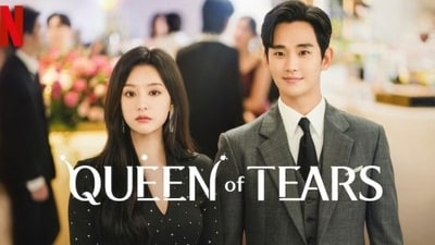 Kim Ji Won and Kim Soo Hyun in Queen of Tears. (Netflix) Kim Ji Won and Kim Soo Hyun in Queen of Tears. (Netflix)