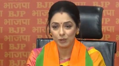 Rupali Ganguly joins BJP in Delhi headquarters Rupali Ganguly joins BJP in Delhi headquarters