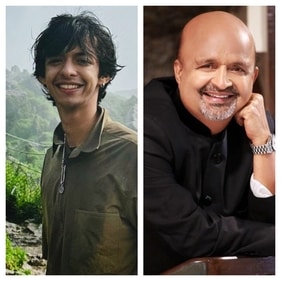 Siddhesh Pandey; (right) Sameer Anjaan Siddhesh Pandey; (right) Sameer Anjaan