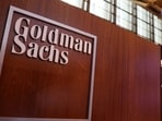 The logo for Goldman Sachs is seen.