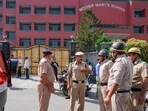More than 250 schools in Delhi and NCR, received bomb threat emails, on Wednesday morning (PTI Photo) More than 250 schools in Delhi and NCR, received bomb threat emails, on Wednesday morning (PTI Photo)