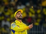 Chennai Super Kings' captain Ruturaj Gaikwad and Punjab Kings' skipper Sam Curran during the toss. Chennai Super Kings' captain Ruturaj Gaikwad and Punjab Kings' skipper Sam Curran during the toss.