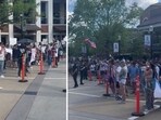 Both anti and pro-Israeli demonstrators curse Joe Biden at University of Alabama (@MavenNavarro1/X) Both anti and pro-Israeli demonstrators curse Joe Biden at University of Alabama (@MavenNavarro1/X)