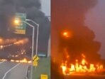 Connecticut highway in flames: Gasoline truck explosion causes major damage, closes I-95