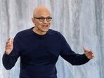 Microsoft CEO Satya Nadella is seen. In emails, Satya Nadella said that Microsoft must have a strong stance on AI. Microsoft CEO Satya Nadella is seen. In emails, Satya Nadella said that Microsoft must have a strong stance on AI.