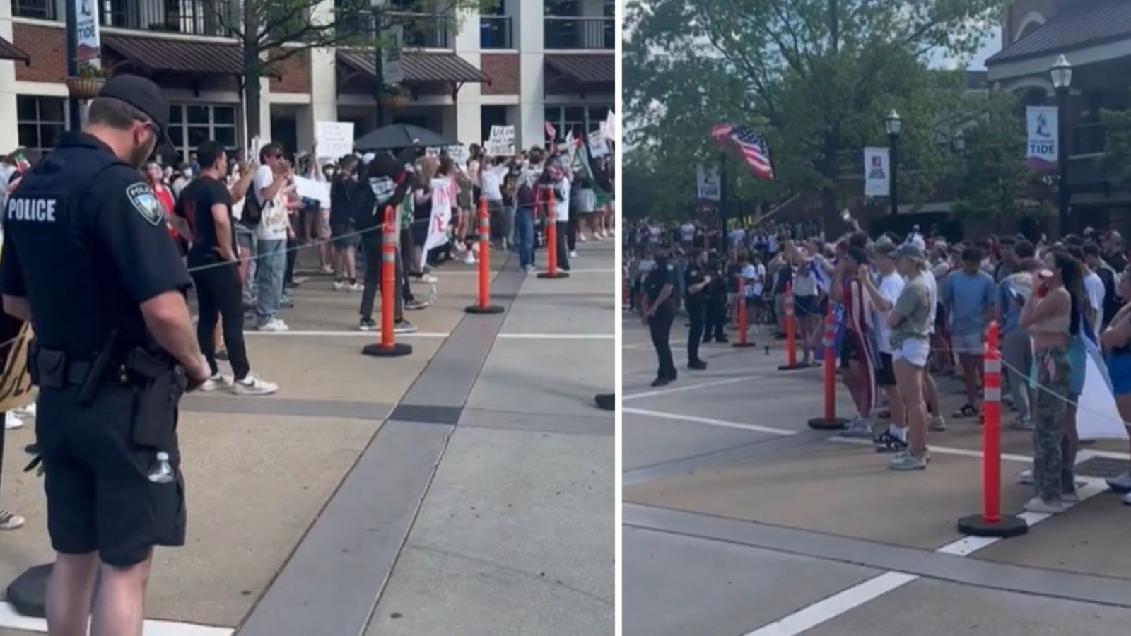 Both anti and pro-Israeli demonstrators curse Joe Biden at University of Alabama, loud chants break out at protest site - Vimarsana News
