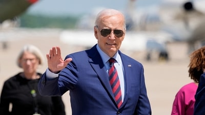 Biden said he did not support calls to send in the National Guard. He also said that the protests have not prompted him to reconsider his approach to the war. (AP) Biden said he did not support calls to send in the National Guard. He also said that the protests have not prompted him to reconsider his approach to the war. (AP)