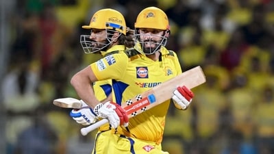 MS Dhoni and Daryl Mitchell's was the least recognised stand for CSK (AFP)