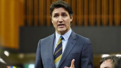 Canadian Prime Minister Justin Trudeau rises during question period in the House of Commons on Parliament Hill in Ottawa on Wednesday, May 1 (AP) Canadian Prime Minister Justin Trudeau rises during question period in the House of Commons on Parliament Hill in Ottawa on Wednesday, May 1 (AP)