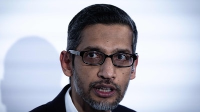 Alphabet Inc. and Google CEO Sundar Pichai speaks during the inauguration of a Google Artificial Intelligence (AI) hub in Paris. (AFP) Alphabet Inc. and Google CEO Sundar Pichai speaks during the inauguration of a Google Artificial Intelligence (AI) hub in Paris. (AFP)