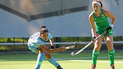 India's Preeti Dubey in action