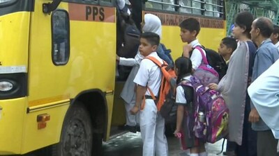 Earlier, the classwork in government as well as private schools of Srinagar was from 9 am to 3 pm. (ANI/Twitter)