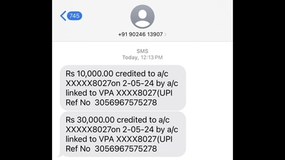 Bengaluru: Woman who almost fell victim to a financial fraud shared this screenshot on X (formerly Twitter). (X/@aditichoprax)