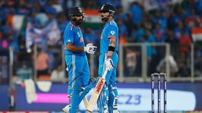 Is this the last time we are seeing Rohit Sharma (L) and Virat Kohli playing a World Cup for India? (Getty) Is this the last time we are seeing Rohit Sharma (L) and Virat Kohli playing a World Cup for India? (Getty)
