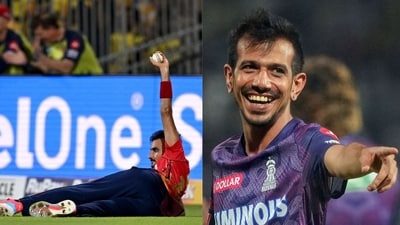 Yuzvendra Chahal was left in splits after Harshal Patel copied his celebration. Yuzvendra Chahal was left in splits after Harshal Patel copied his celebration.