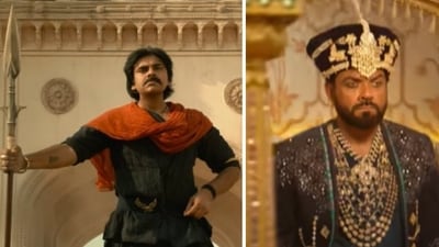 Pawan Kalyan wages war against Mughal emperor Bobby Deol in Hari Hara Veera Mallu Part 1. Pawan Kalyan wages war against Mughal emperor Bobby Deol in Hari Hara Veera Mallu Part 1.