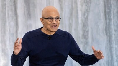 Microsoft CEO Satya Nadella is seen. In emails, Satya Nadella said that Microsoft must have a strong stance on AI. (AP) Microsoft CEO Satya Nadella is seen. In emails, Satya Nadella said that Microsoft must have a strong stance on AI. (AP)