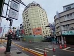 Roads in Hualien, Taiwan are cordoned off after a cluster of earthquakes struck the island on April 23, 2024. (AP) Roads in Hualien, Taiwan are cordoned off after a cluster of earthquakes struck the island on April 23, 2024. (AP)
