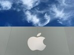 The Apple logo is shown atop an Apple store at a shopping mall in La Jolla, California, US.