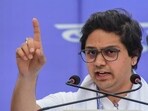 BSP national coordinator Akash Anand addresses a public meeting ahead of the Lok Sabha elections in Agra on April 11. (PTI) BSP national coordinator Akash Anand addresses a public meeting ahead of the Lok Sabha elections in Agra on April 11. (PTI)