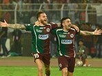 J Cummings and Petratos of Mohun Bagan SG