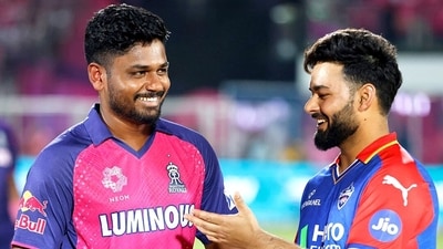 Delhi Capitals' captain Rishabh Pant and Rajasthan Royals' captain Sanju Samson interact. (ANI ) Delhi Capitals' captain Rishabh Pant and Rajasthan Royals' captain Sanju Samson interact. (ANI )
