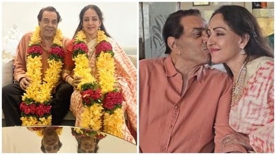 Hema Malini has shared new photos of herself and Dharmendra. Hema Malini has shared new photos of herself and Dharmendra.