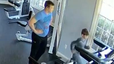Snapshot of the father and Corey at the fitness center (CourtTV.com) Snapshot of the father and Corey at the fitness center (CourtTV.com)