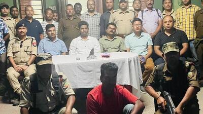 Officials said that two other suspected poachers managed to flee the spot (HT Photo/Sourced) Officials said that two other suspected poachers managed to flee the spot (HT Photo/Sourced)