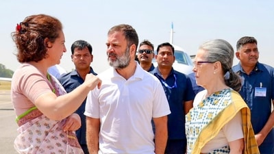 Rae Bareli: Congress leaders Rahul Gandhi, Sonia Gandhi and Priyanka Gandhi. (PTI) Rae Bareli: Congress leaders Rahul Gandhi, Sonia Gandhi and Priyanka Gandhi. (PTI)