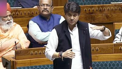 Union minister Jyotiraditya Scindia. (ANI) Union minister Jyotiraditya Scindia. (ANI)