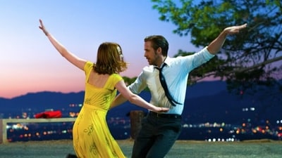 Ryan Gosling and Emma Stone in a still from La La Land. Ryan Gosling and Emma Stone in a still from La La Land.