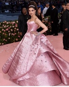 Deepika Padukone's pink dress at the 2019 Met Gala was a standout look. (Pinterest) Deepika Padukone's pink dress at the 2019 Met Gala was a standout look. (Pinterest)