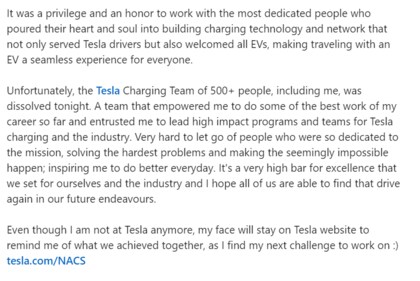 The image shows the post shared by the Pakistani-origin woman on the Tesla layoff. (LinkedIn/Bisma Rehman) The image shows the post shared by the Pakistani-origin woman on the Tesla layoff. (LinkedIn/Bisma Rehman)