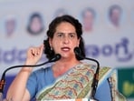 Congress general secretary Priyanka Gandhi Vadra addressing during a public meeting ahead of the Lok Sabha polls. Congress general secretary Priyanka Gandhi Vadra addressing during a public meeting ahead of the Lok Sabha polls.