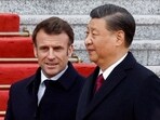Chinese President Xi Jinping and French President Emmanuel Macron 