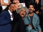 Makarand Deshpande and Dev Patel arrive for the premiere of Monkey Man at the TCL Chinese Theatre in Hollywood, California. (Photo by VALERIE MACON / AFP) Makarand Deshpande and Dev Patel arrive for the premiere of Monkey Man at the TCL Chinese Theatre in Hollywood, California. (Photo by VALERIE MACON / AFP)