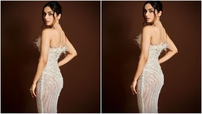She styled her long luscious tresses into a chic messy bun, leaving a section of her hair gracefully framing her face, adding a touch of effortless elegance to her look. (Instagram/@manushi_chhillar) She styled her long luscious tresses into a chic messy bun, leaving a section of her hair gracefully framing her face, adding a touch of effortless elegance to her look. (Instagram/@manushi_chhillar)