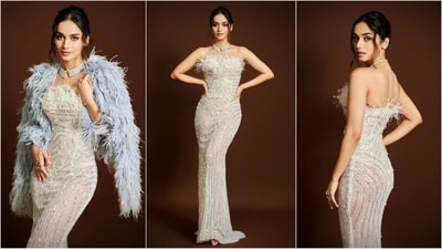 Manushi Chhillar is a total stunner who never fails to hit fashion targets like a pro. Her latest look featuring fur, sequins and delicate embroidery is no exception and is sure to steal your heart. Whether it's a mini dress or a red carpet-worthy gown, this diva can pull off any look to perfection. She is quite active on social media and her glam Insta-diaries filled with fashion-forward looks are a treasure trove of style inspiration for all her followers. Let's decode her latest appearance in a glam gown and take some fashion notes. (Instagram/@manushi_chhillar) Manushi Chhillar is a total stunner who never fails to hit fashion targets like a pro. Her latest look featuring fur, sequins and delicate embroidery is no exception and is sure to steal your heart. Whether it's a mini dress or a red carpet-worthy gown, this diva can pull off any look to perfection. She is quite active on social media and her glam Insta-diaries filled with fashion-forward looks are a treasure trove of style inspiration for all her followers. Let's decode her latest appearance in a glam gown and take some fashion notes. (Instagram/@manushi_chhillar)