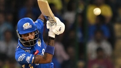 Mumbai Indians' captain Hardik Pandya plays a shot during the Indian Premier League (IPL) Twenty20 cricket match (AFP) Mumbai Indians' captain Hardik Pandya plays a shot during the Indian Premier League (IPL) Twenty20 cricket match (AFP)