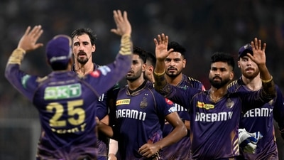 Mitchell Starc was KKR's star player vs MI. (AFP) Mitchell Starc was KKR's star player vs MI. (AFP)