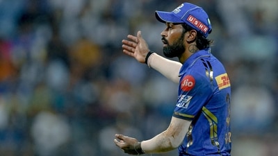 Mumbai Indians' captain Hardik Pandya gestures during during a match. (AFP) Mumbai Indians' captain Hardik Pandya gestures during during a match. (AFP)