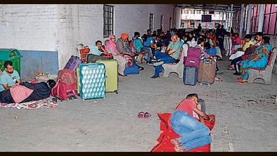 Commuters hassled as rail disruptions continue. (HT File) Commuters hassled as rail disruptions continue. (HT File)